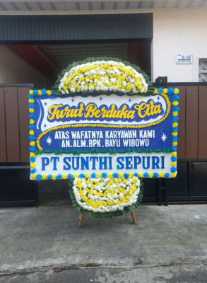 Papan Bunga Duka di Ema