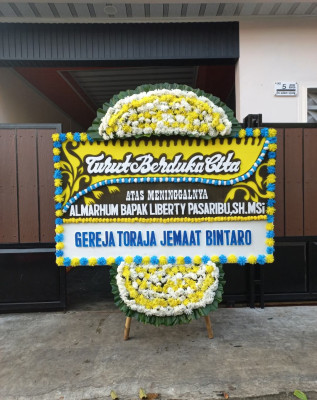 Papan Bunga Duka di Ema